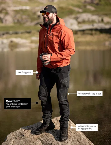 Miniatura 8 de RevolutionRace Pantalones RVRC GP para hombre, pantalones duraderos para todas las actividades al aire libre