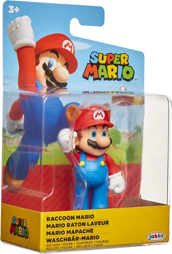 Miniatura 8 de Super Mario Racoon Mario Figura de acción coleccionable de 2.5