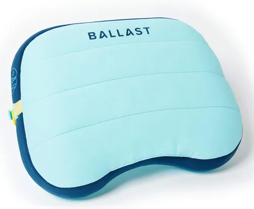 Ballast - Almohada inflable cómoda, duradera y compacta, se mantiene en playas ventosas gracias a la bolsa de arena patentada, para playas, Paraíso