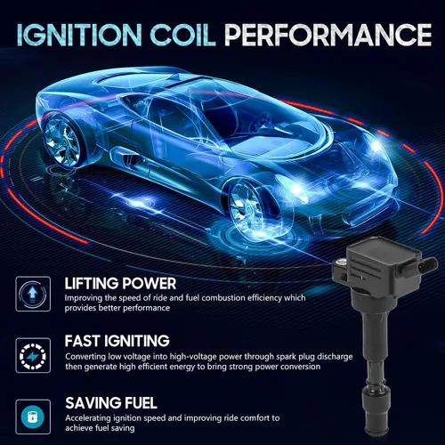 Miniatura 2 de Paquete de bobina de encendido de 4 piezas con 4 bujías de iridio para Hyundai 2015 Elantra, para Kia 2017 Forte Koup L4 2.0L, reemplazo para UF816