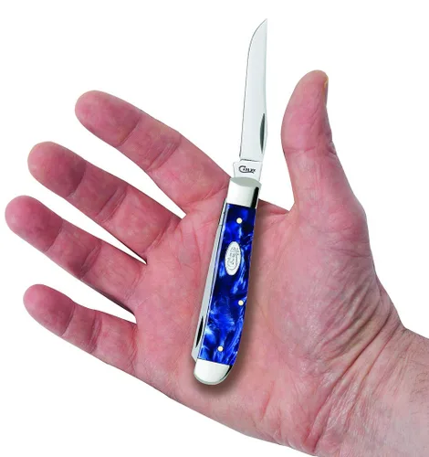 Miniatura 5 de Case WR XX Navaja de bolsillo Mini Trampero Sparxx Blue Pearl Kirinite Artículo #23432 - (10207 SS) - Longitud cerrada: 3 1/2 pulgadas
