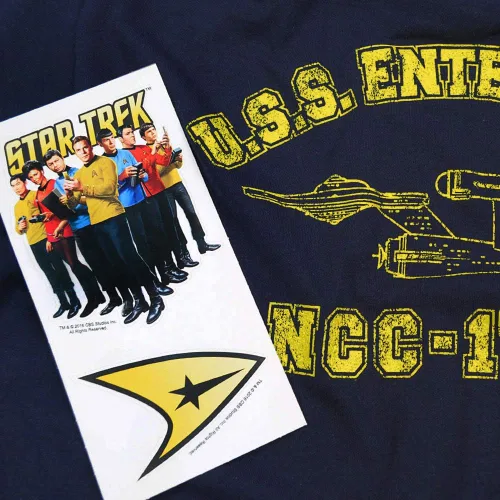 Miniatura 5 de Popfunk Sudadera con capucha y calcomanías clásicas de Star Trek