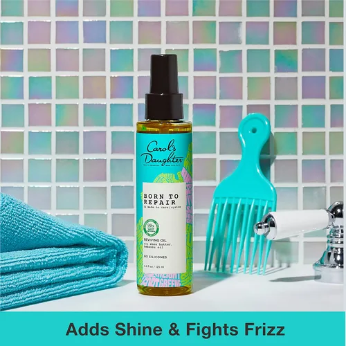 Miniatura 2 de Carol's Daughter Born To Repair - Aceite reviving para cabello seco dañado y todo tipo de rizos, fabricado con manteca de karité, 4.2 onzas líquidas