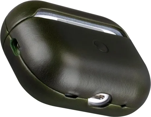 Miniatura 18 de Maogoam Funda de cuero para AirPods Pro 2 con botón, funda de piel auténtica de cera de aceite curtido vegetal para AirPods Pro 2ª