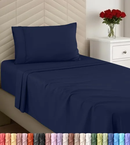 Miniatura 29 de Utopia Bedding - Juego de sábanas, tamaño individual, microfibra cepillada, suaves, esquinas profundas, incluye 1 encimera, 1 bajera y 1 fundas