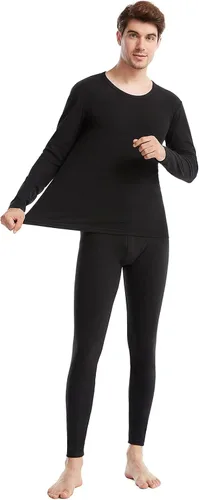 Miniatura 2 de Conjunto de ropa interior térmica para hombre, ropa interior larga para hombre, capa base, parte superior e inferior, ultra suave, regalos