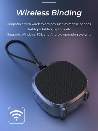 Miniatura 3 de Altavoz Bluetooth Reproductores multimedia portátiles, sonido estéreo claro y fuerte, altavoz inalámbrico de graves profundos con luces TWS IPX5