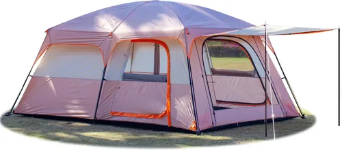 Miniatura 21 de KTT Extra Large Tent 8-10-12-14 Person(A),Family Cabin Tents,2 Rooms,3 Doors and 3 Windows with Mesh,Straight Wall,Waterproof,Double Layer,Big Tent