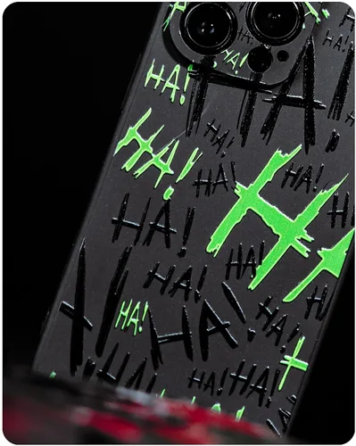 Miniatura 9 de SIMPLYMDRN Delgada para iPhone 11 - Diseño Joker Haha - Funda genial para hombres - Cubierta de diseñador de superhéroe villano - Delgada y flexible