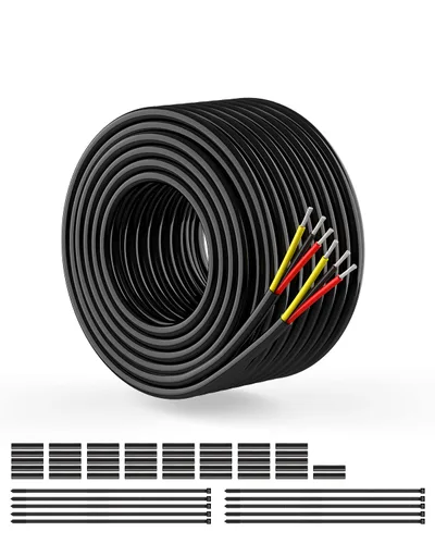 Miniatura 27 de NAOEVO Cable eléctrico de calibre 10, 2 conductores, cable de PVC trenzado de 10 AWG, bajo voltaje de 12 V/cobre estañado/cable flexible
