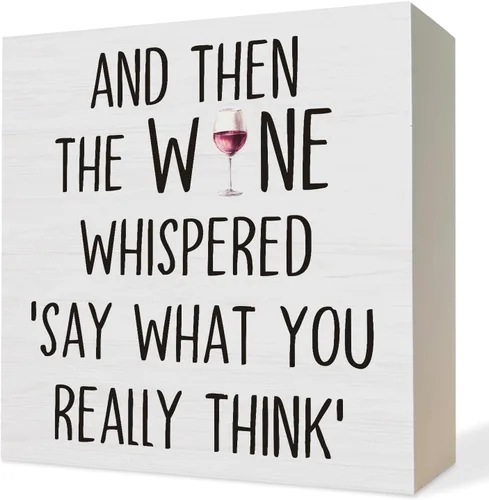 Miniatura 16 de Cartel de madera de champán rosa divertido, regalo de anfitriona de champán para mujeres, diseño de vino espumoso Grandmillennial, placa decorativa