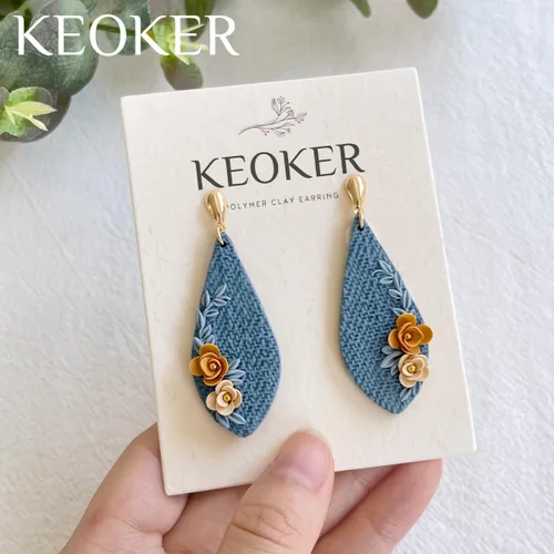 Miniatura 2 de KEOKER Rodillo de textura de arcilla polimérica, rodillo de textura para arcilla polimérica, rodillo de arcilla polimérica para hacer aretes, como