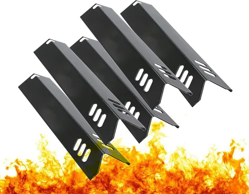 Miniatura 14 de Protectores térmicos de repuesto para parrilla de 15 pulgadas Dyna-Glo DGF493BNP, DGF510SBP, juego de 4 placas térmicas para parrilla de patio 4pcs