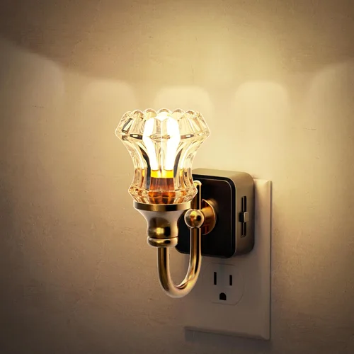 Miniatura 13 de JandCase Luz Nocturna, Luces Nocturnas Cambiantes de Color Enchufables en la Pared, Luz Nocturna RGB con Sensor de Luz, Luz Nocturna Enchufable
