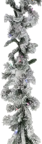 Miniatura 19 de Fraser Hill Farm - Árbol de Navidad preiluminado Mountain Pine de 6.5 pies, con luces inteligentes incandescentes blancas, muy nevado, follaje