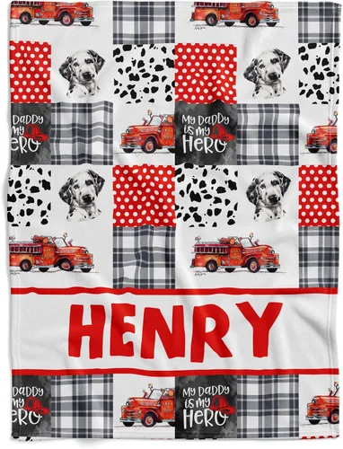 Miniatura 23 de Manta personalizada de camión de bomberos para bebé, manta de forro polar, manta de hitos para bebé, manta mensual de hitos para bebé, manta de Hito