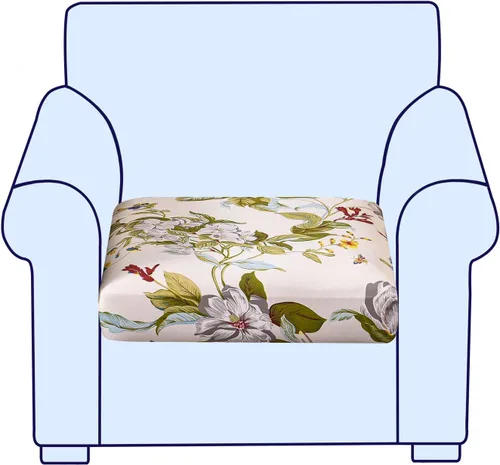 Miniatura 78 de CRFATOP Fundas elásticas de cojín de repuesto para sofá, fundas de asiento de sofá impresas, lavable, extraíble, protector de muebles individual