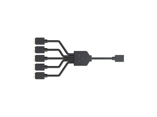Miniatura 3 de Cooler Master Cable divisor ARGB de 1 a 5 V / 5 V - Compatible con RGB direccionable de 3 pines - Cable de sincronización LED para soporte