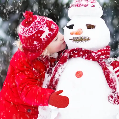 Miniatura 26 de ONESING 5 pares de guantes de invierno negros para bebés y niñas - Guantes cálidos para recién nacidos