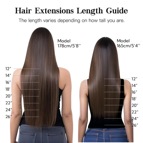 Miniatura 7 de HOTBANANA - Extensiones de cabello humano con pinzas, balayage, color castaño chocolate con rubio miel, 4.23 onzas, cabello humano real, lacio