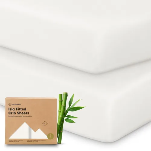 Miniatura 10 de KeaBabies Paquete de 2 sábanas de cuna para bebé, para niño y niña - 52x28 Fibra viscosa derivada del bambú, sábana para cama de niño pequeño