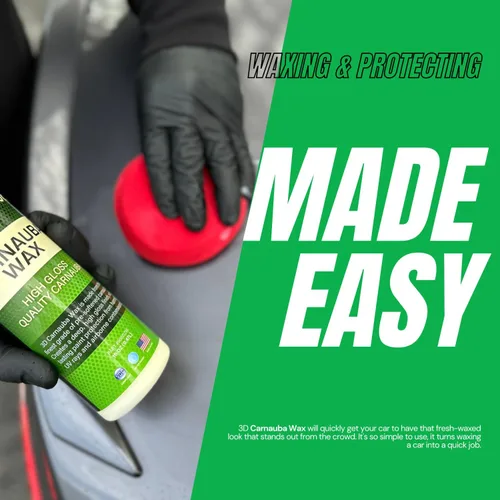 Miniatura 7 de 3D Cera de carnauba – Cera líquida brasileña de grado #1 para brillo profundo y protección UV Fácil aplicación Segura en todas las pinturas