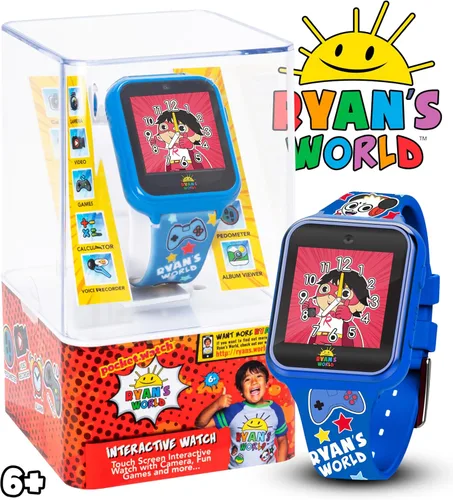 Miniatura 2 de Ryan's World - Reloj inteligente para niños con pantalla táctil, cámara, grabadora de voz, podómetro, pantalla LED y herramientas de aprendizaje