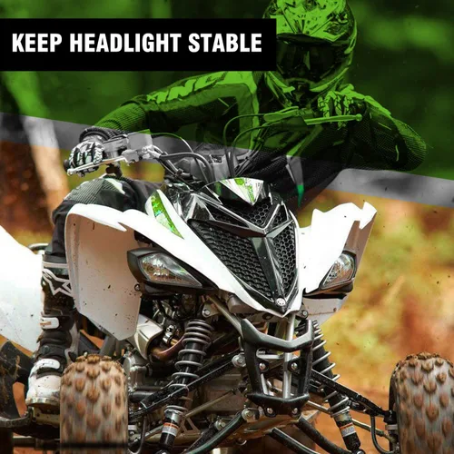 Miniatura 7 de Fundas para faros delanteros izquierdo y derecho compatibles con Yamaha Raptor 700 250 350, YFZ 450 YFZ450R YFZ450X, Wolverine 350 450, accesorios