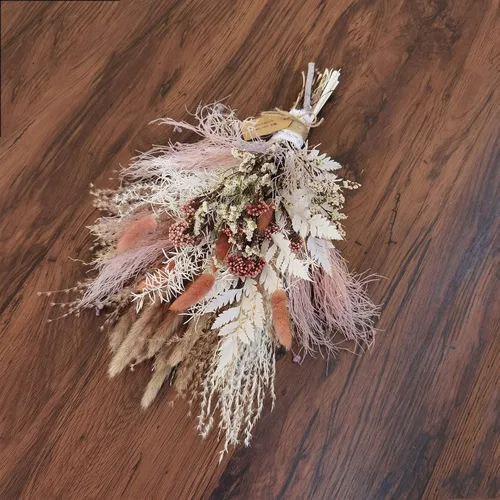 Miniatura 3 de Ramo de dama de honor bohemio para novia, ramo de pampas, ramo de decoración del hogar (ramo de novia XL)