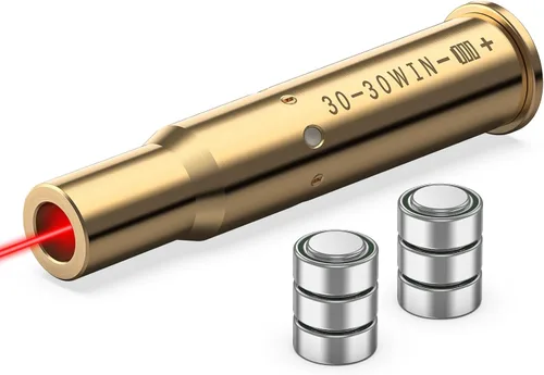 Miniatura 8 de MidTen Rojo Bore Sight Láser 380AUTO/300BLK/.40/30-30WIN/.44 Cal/7MM Láser Boresighter Rojo Láser de Apuntado con 6 piezas