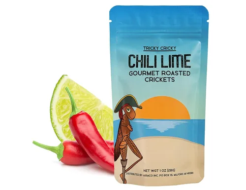 Miniatura 7 de Tricky Cricky Bocadillos Comestibles de Grillo con Sabor para Humanos – Cultivados en Estados Unidos – Snacks Gourmet Únicos y Saludables