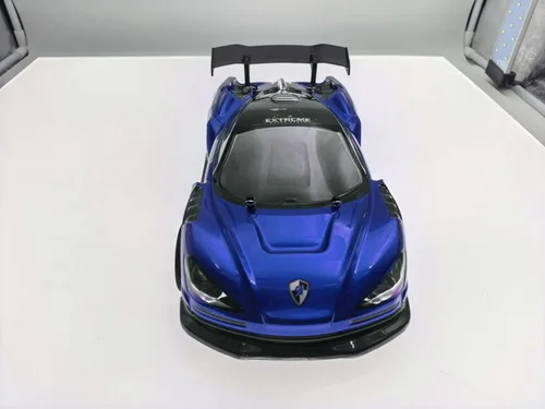 Miniatura 2 de Coche de deriva a control remoto 1:16, auto de deriva a control remoto, recargable de alta velocidad, juguetes 4WD 2.4GHz escala completa azul RC