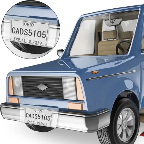 Miniatura 5 de Tallew 100 soportes temporales para bolsas de matrícula, fundas protectoras de plástico con adhesivo para concesionario de automóviles, 8 mil, 11.8