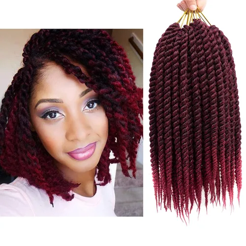 Miniatura 20 de Admutty - Extensiones de pelo trenzadas Havana Twist de 30,48 cm, 6 paquetes de trenzas de ganchillo Havana Twist senegalés, trenzas Jumbo Havana 2#