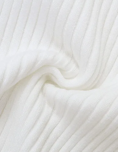 Miniatura 7 de ZESICA Camisetas de manga corta con cuello cuadrado para mujer, ajustadas, de verano, de punto acanalado, básicas, casuales