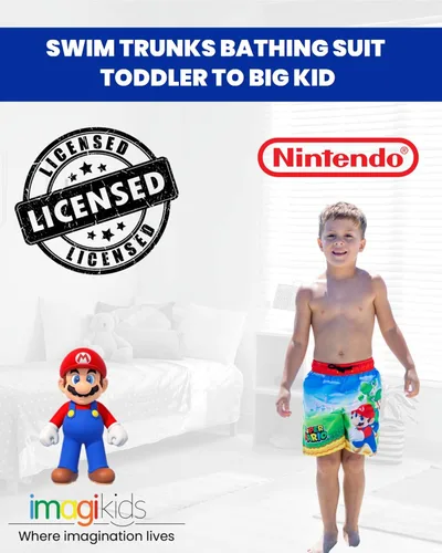 Miniatura 3 de Super Mario Nintendo Mario Luigi Yoshi - Traje de baño para niños pequeños