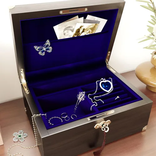 Miniatura 2 de CRE8TIVE - Forro de cajón de terciopelo azul oscuro autoadhesivo para caja de joyería, forro de terciopelo aterciopelado de color, papel de contacto