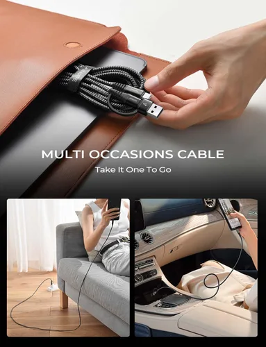 Miniatura 8 de Cable AINOPE USB C a USB C, Cable USB C de 1.8 m de Carga Rápida con Adaptador USB a USB C, Cable USB a USBC de 60W para iPhone 17 Pro Max Air, Negro