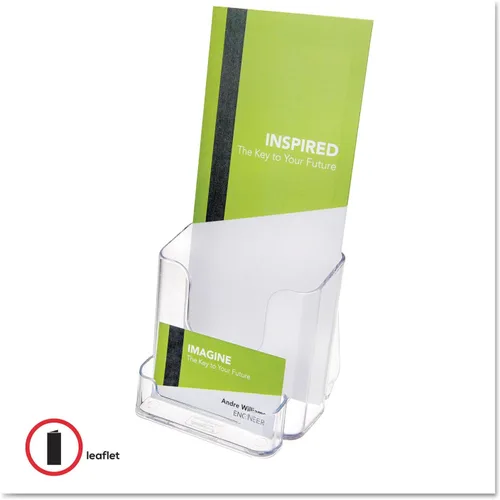 Miniatura 8 de Deflecto 78601 Porta documentos transparente rígido para folletos de encimera con tarjetero