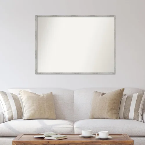 Miniatura 235 de Amanti Art Espejo de baño blanco para sobre el fregadero, 32 x 45 pulgadas, espejo de tocador rectangular blanco esbelto, marco de madera moderno