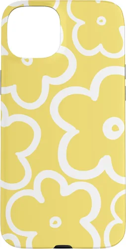Miniatura 8 de iPhone 16 Cute Flower Pattern Wildflower Lemon Yellow and White Floral Case