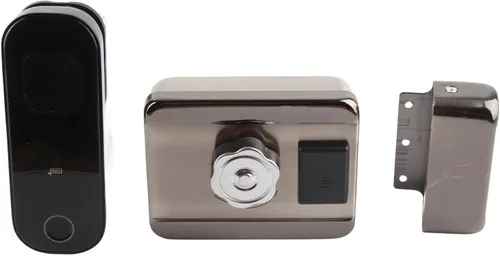 Miniatura 3 de Cerradura de puerta de entrada sin llave Cerradura de cerradura de huella digital Cerradura de bloqueo eléctrico de control remoto para uso doméstico