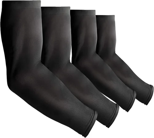 Miniatura 8 de 4 pares de mangas de protección solar UV para hombres y mujeres, refrescante, UPF 50, para béisbol, ciclismo, baloncesto