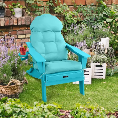 Miniatura 9 de FUNBERRY - Cojín para silla Adirondack, cojines gruesos y cómodos para mecedora, antideslizante, con protector contra decoloración, impermeable