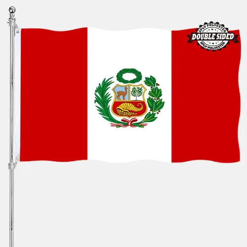 Miniatura 14 de Bandera albanesa de Albania 3x5 doble cara para exteriores, banderas nacionales del país de alta resistencia de 3 capas de poliéster con 2 ojales
