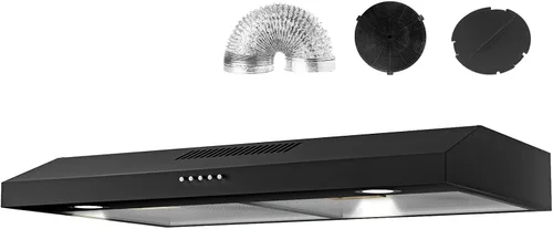 Miniatura 10 de Alemania Campana Extractora para Debajo del Gabinete de 30 Pulgadas, Ventilador de Escape de Cocina de Acero Inoxidable 300 CFM, Campana Extractora