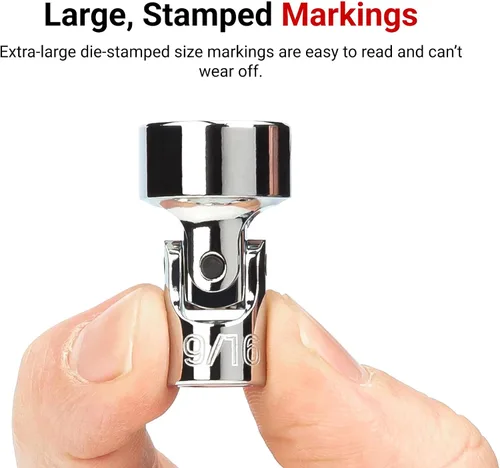 Miniatura 5 de TEKTON Encastre de 3/8 pulgadas x 0.551 in Zócalo de junta universal de 6 puntos poco profundo SHD18114