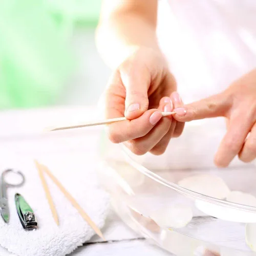 Miniatura 5 de Palitos de madera naranja para arte de uñas, 50 unidades, herramienta multifuncional para quitar cutículas, manicura y pedicura, 4.5 pulgadas