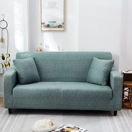 Miniatura 13 de IMYOGI Fundas elásticas para sofá de alta elasticidad, elegante funda de sofá de color sólido con parte inferior elástica, protector de muebles
