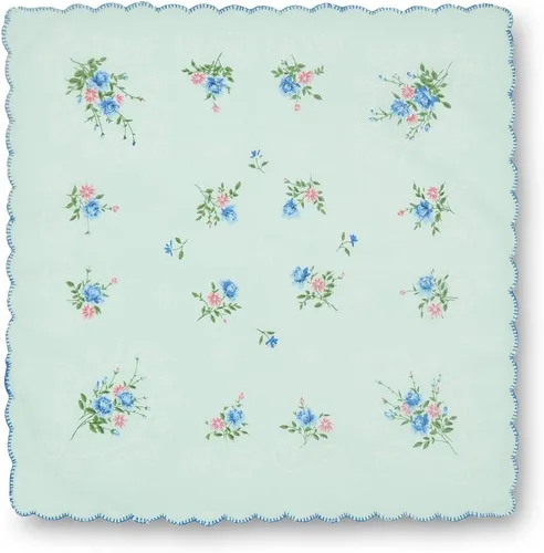 Miniatura 5 de GB - Pañuelos 100 algodón para mujer surtidos con borde ondulado y estampado floral 12 piezas